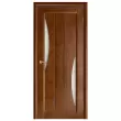 Дверь межкомнатная из массива сосны. Модель Вега 4 ЧО Темный Орех