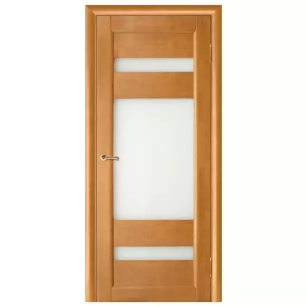 Дверь межкомнатная из массива сосны. Модель Вега 2 ДО Светлый Орех