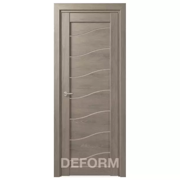 Межкомнатная дверь Экошпон Deform D2. Дуб шале седой