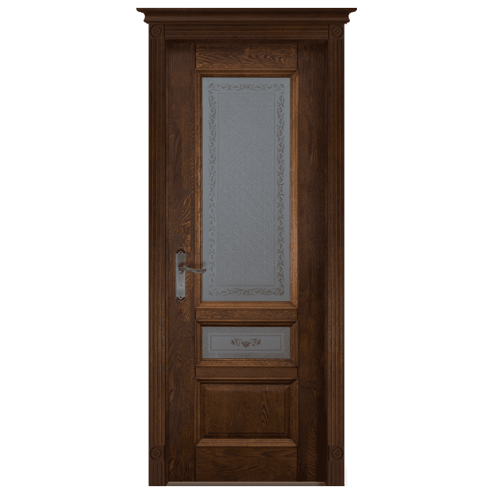 Межкомнатная дверь Массив дуба Аристократ 3. Античный орех