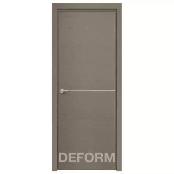 Межкомнатная дверь Экошпон Deform H10. Дуб французский серый