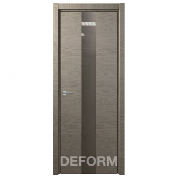 Межкомнатная дверь Экошпон Deform H4. Дуб французский серый