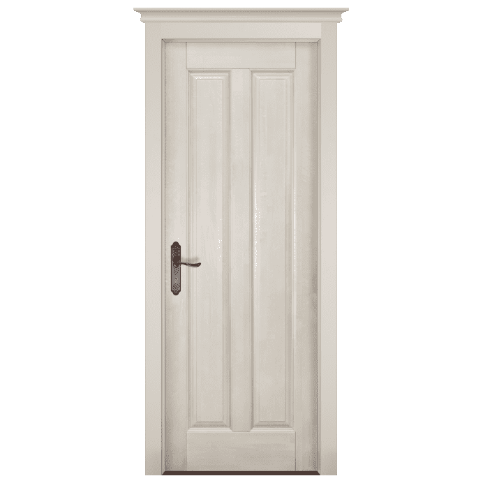 Межкомнатная дверь Массив ольхи Соренто 2. Белый (эмаль)