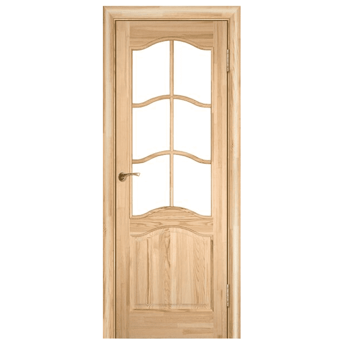 Межкомнатная дверь Массив сосны модель 7 ДО. Неокрашенный