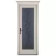 Межкомнатная дверь Массив ольхи Витраж. Белый (эмаль)