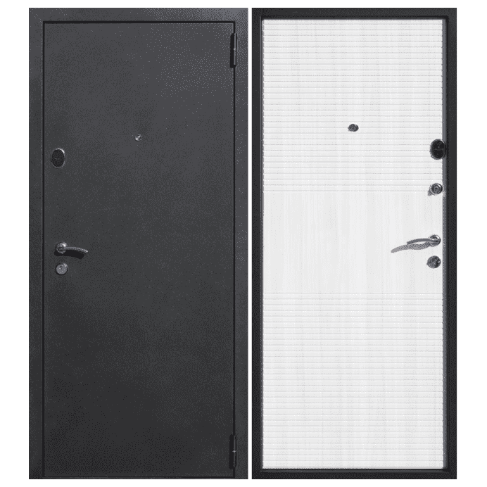 Дверь входная Гарда Муар 10 мм. Белый Ясень