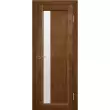 Дверь межкомнатная из массива сосны Вега 6 Темный орех