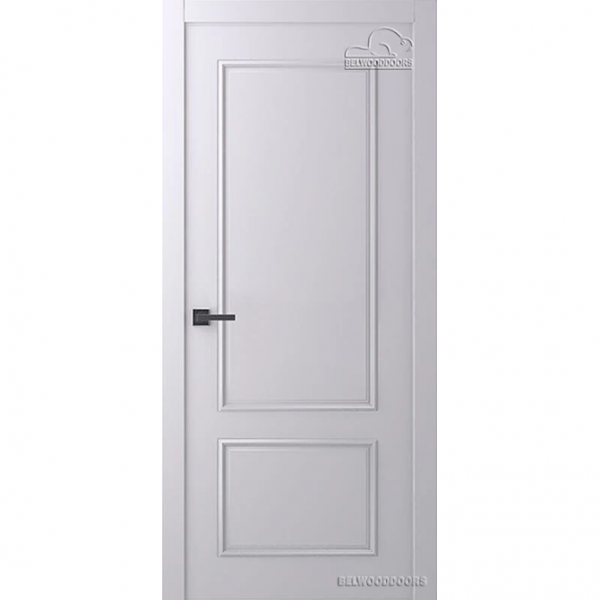 Дверь межкомнатная Эмалированная Belwooddoors Модель Ламира 2. Эмаль светло-серая