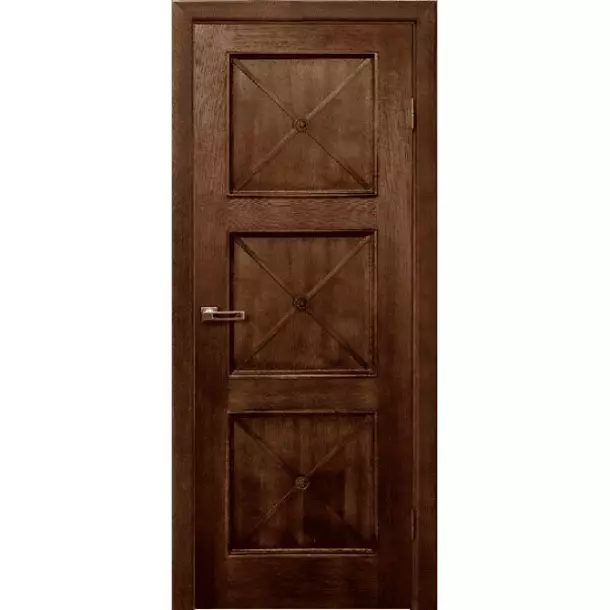Межкомнатная дверь шпонированная дубом Лоза Карл 3 ДГ