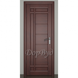 Дверь межкомнатная из массива ольхи Дорвуд. Модель 10 ДГ Махагон
