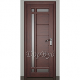 Дверь межкомнатная из массива ольхи Дорвуд. Модель 10 ДЧ Махагон