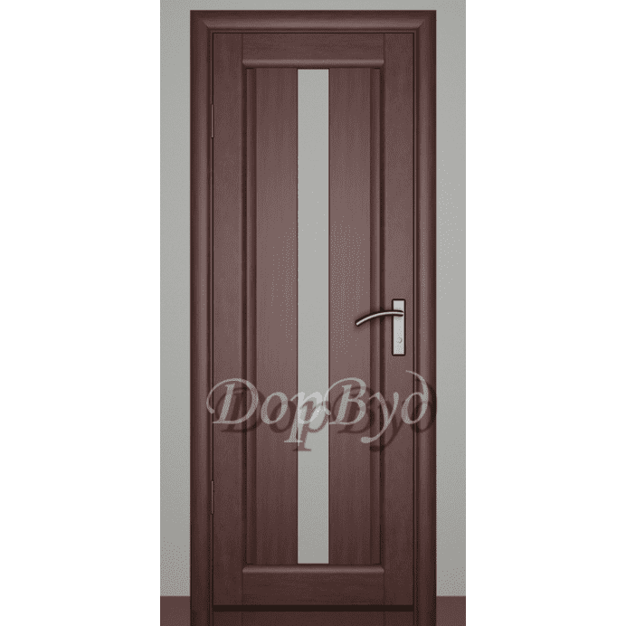 Дверь межкомнатная из массива ольхи Дорвуд. Модель 12 ДО Махагон
