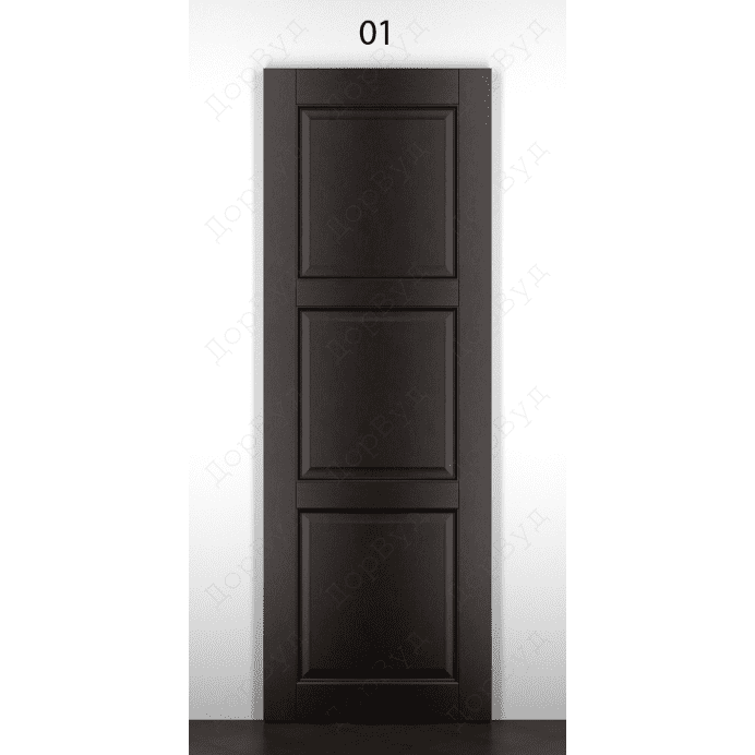 Дверь межкомнатная из массива ольхи Дорвуд. Модель 19 ДГ Венге