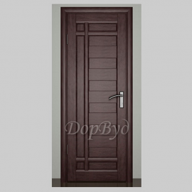 Дверь межкомнатная из массива ольхи Дорвуд. Модель 9 ДГ Венге