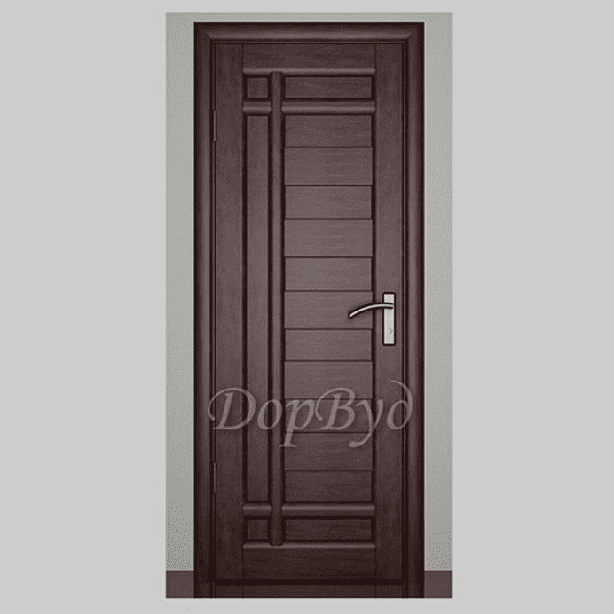 Дверь межкомнатная из массива ольхи Дорвуд. Модель 9 ДГ Венге