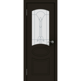 Межкомнатная дверь UNI Эмаль ПО 02 Графит