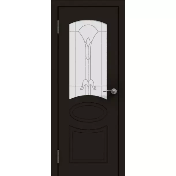 Межкомнатная дверь UNI Эмаль ПО 02 Графит