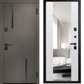 Входная дверь Медведев Графит Зеркало