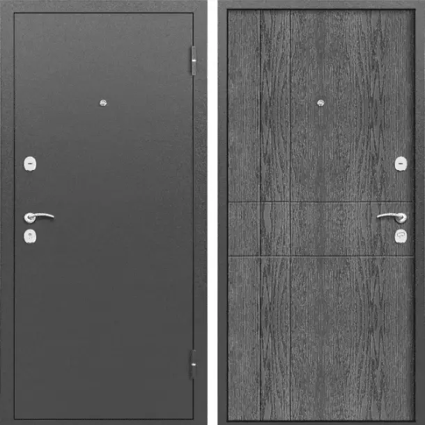 Входная дверь ПРОМЕТ Марс 6 Дуб шале графит