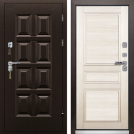 Входная дверь ПРОМЕТ Винтер Терморазрыв (Беленый дуб)