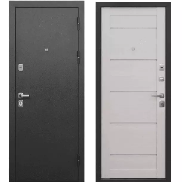 Входная дверь Гарда 9 Серебро