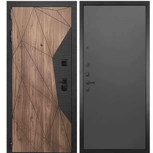 Входная дверь ГРАНИТ Континент 077 нубук