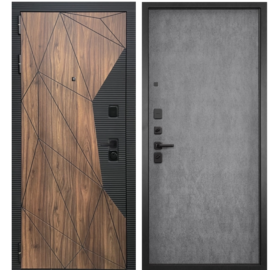 Входная дверь ГРАНИТ Континент 077 бетон