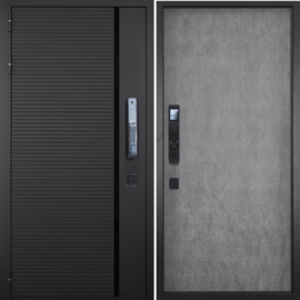 Входная дверь ГРАНИТ Пиано Смарт 077 бетон