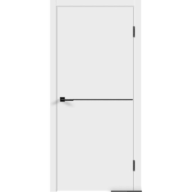 Межкомнатная дверь Экошпон серии Люкс 1 черная кромка