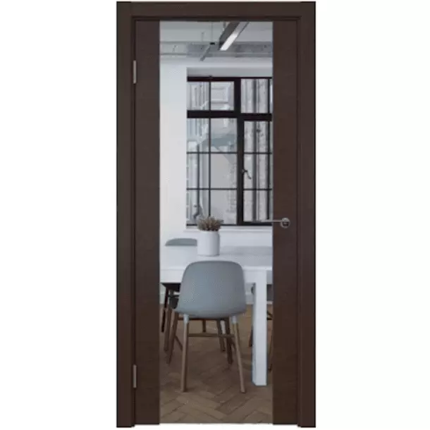 Межкомнатная дверь Шпон дуба Лоза Азалия Зеркало