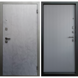 Входная дверь ПРОМЕТ Рона Графит Нубук