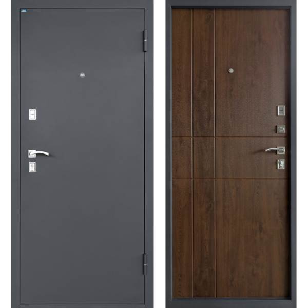Входная дверь ПРОМЕТ Титан Антеро (Дуб темный квартирный)