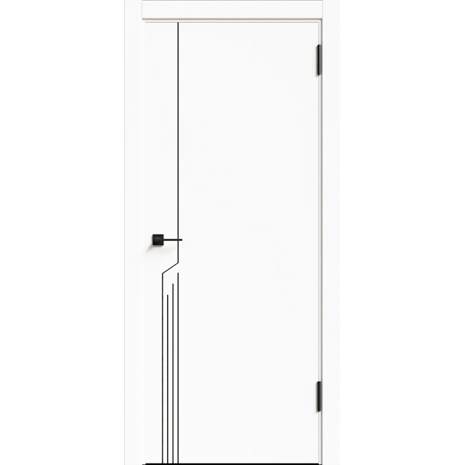 Межкомнатная дверь Экошпон Geometrica DМ 1 ДГ кромка ABS