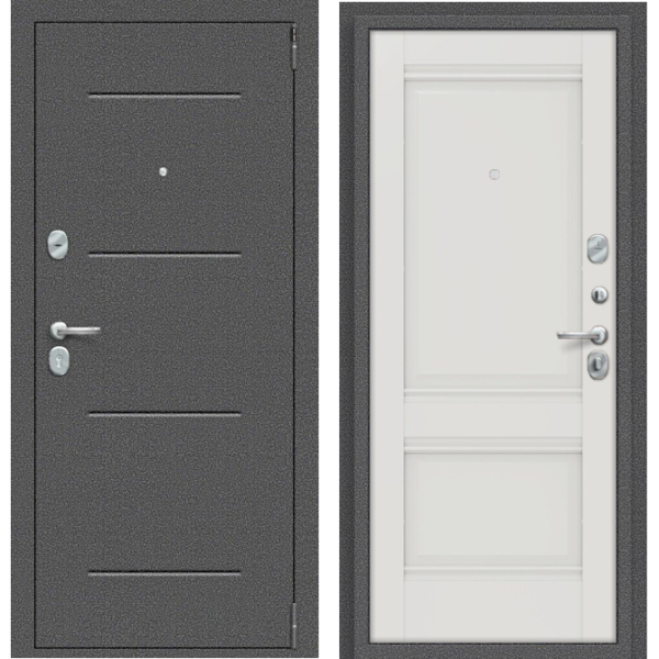 Входная дверь Эльпорта Porta R 104.K42 Антик Серебро/Alaska