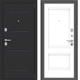 Входная дверь Эльпорта Porta R 104.K42 Букле Черный/Snow Veralinga