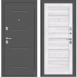 Входная дверь Эльпорта Porta R 104.П22 Антик Серебро/Riviera Ice