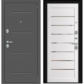 Входная дверь Эльпорта Porta R 104.П222 Антик Серебро/Wood Alaska