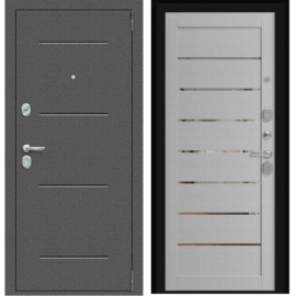 Входная дверь Эльпорта Porta R 104.П222 Антик Серебро/Wood Nardo Grey