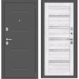 Входная дверь Эльпорта Porta R 104.П28 Антик Серебро/Riviera Ice