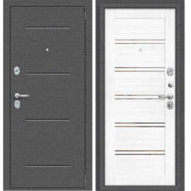 Входная дверь Эльпорта Porta R 104.П28 Антик Серебро/Snow Veralinga