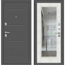 Входная дверь Эльпорта Porta R 104.П61 Антик Серебро/Bianco Veralinga