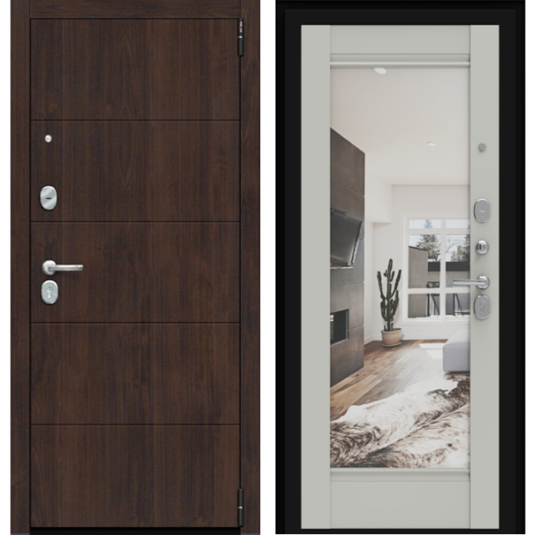 Входная дверь Эльпорта Porta R 4.K41 Almon 28/Nardo Grey