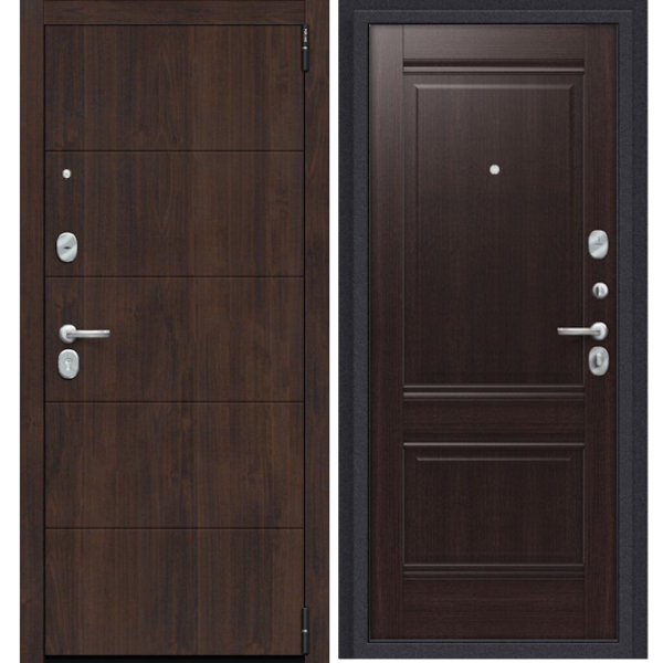 Входная дверь Эльпорта Porta R 4.K42 Almon 28/Wenge Veralinga
