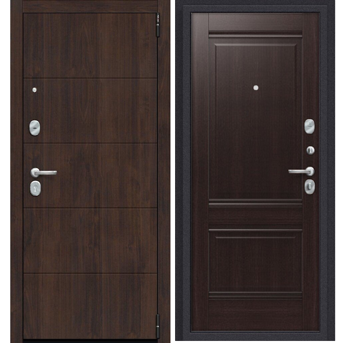 Входная дверь Эльпорта Porta R 4.K42 Almon 28/Wenge Veralinga