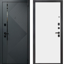 Входная дверь Эльпорта Porta R 87.50.1 Graphite Pro/Super White