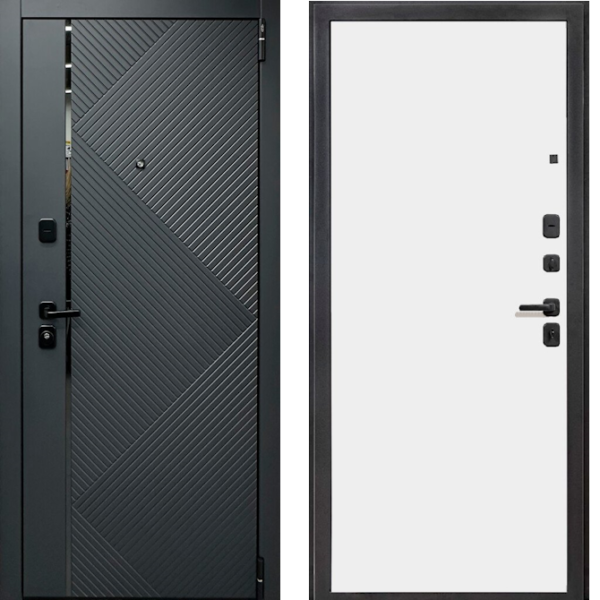 Входная дверь Эльпорта Porta R 87.50.1 Graphite Pro/Super White