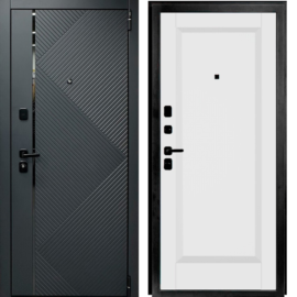 Входная дверь Эльпорта Porta R 87.П1 Graphite Pro/Alaska