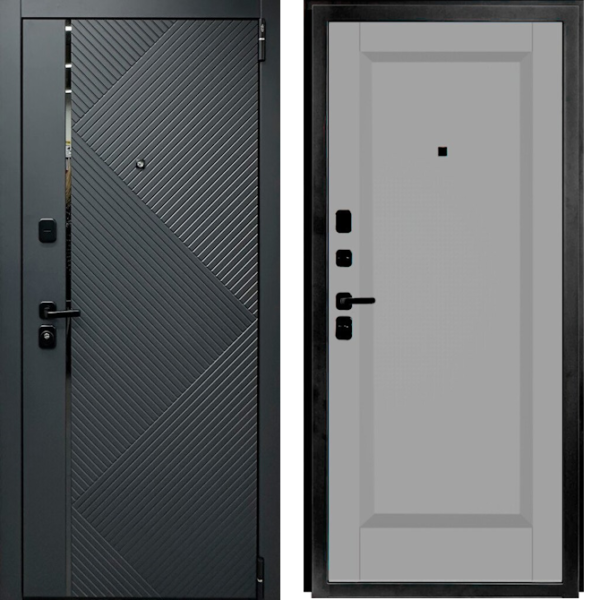 Входная дверь Эльпорта Porta R 87.П1 Graphite Pro/Nardo Grey