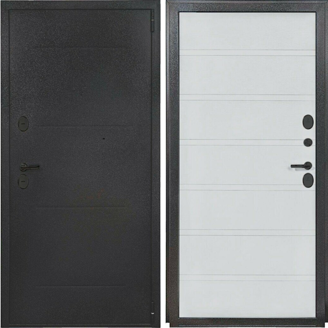 Входная дверь Эльпорта Porta T 104.П28.1 Антик Серебро/Wood Nardo Grey