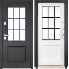 Входная дверь Эльпорта Porta T 402СП.К13 Букле Графит/Alaska